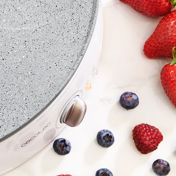 Crepe Maker Cecotec Fun Crepestone Twin 1200W White Grey